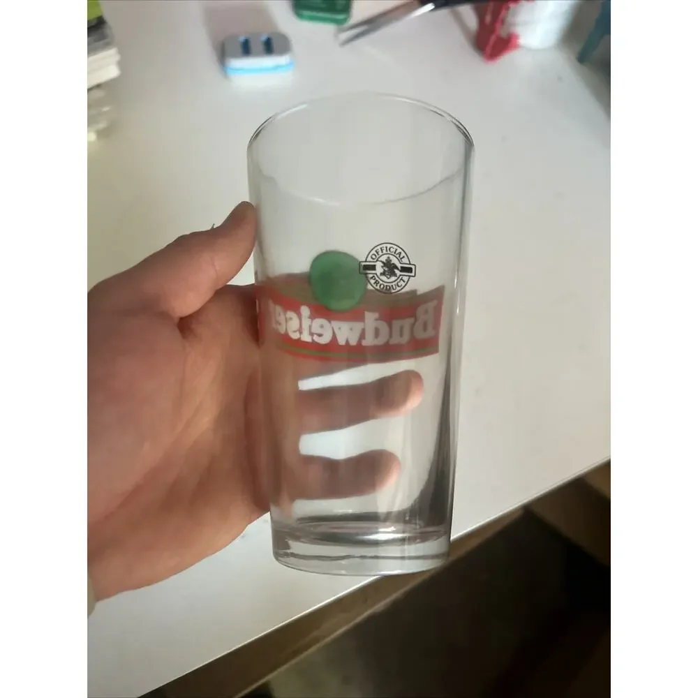 Vintage Budweiser Beer Bar Pint Glasses With Anheuser Busch Eagle Logo
